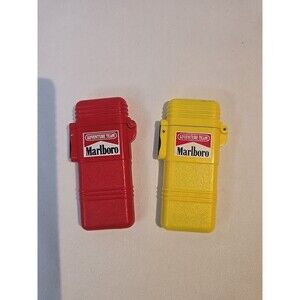 2 Vintage Marlboro Lighters 80s-90s Adventure Team